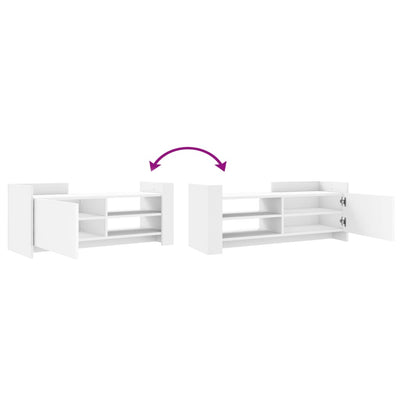 Valkoinen tv-taso Steiana 100x35x40cm (puinen)