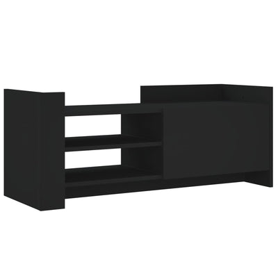 TV-taso musta 100x35x40 cm tekninen puu
