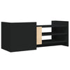 TV-taso musta 100x35x40 cm tekninen puu