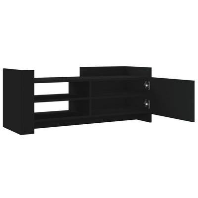 TV-taso musta 100x35x40 cm tekninen puu