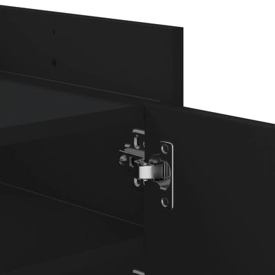 TV-taso musta 100x35x40 cm tekninen puu