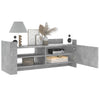 TV-taso betoninharmaa 100x35x40 cm tekninen puu