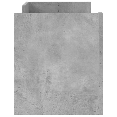 TV-taso betoninharmaa 100x35x40 cm tekninen puu