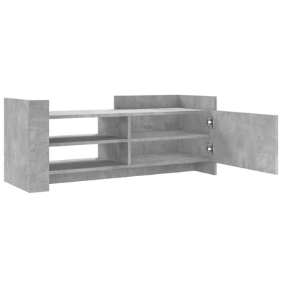 TV-taso betoninharmaa 100x35x40 cm tekninen puu
