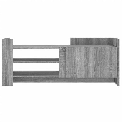 TV-taso harmaa Sonoma 100x35x40 cm tekninen puu