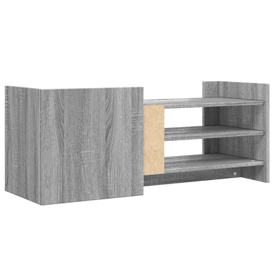 TV-taso harmaa Sonoma 100x35x40 cm tekninen puu