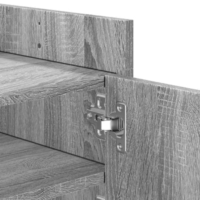 TV-taso harmaa Sonoma 100x35x40 cm tekninen puu