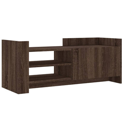 TV-taso ruskea tammi 100x35x40 cm tekninen puu
