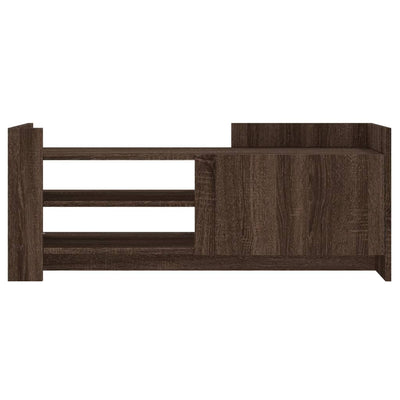 TV-taso ruskea tammi 100x35x40 cm tekninen puu