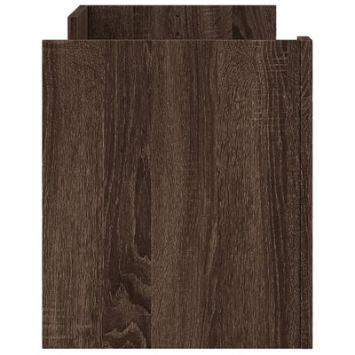 TV-taso ruskea tammi 100x35x40 cm tekninen puu
