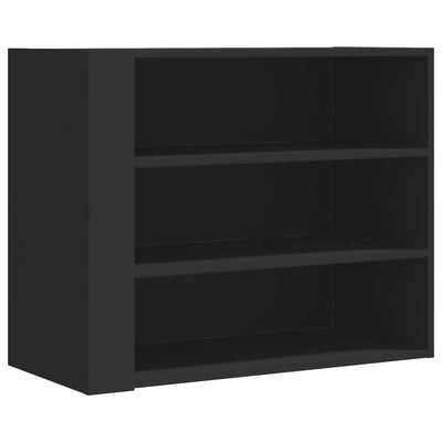 Seinäkaappi musta 75x35x60 cm tekninen puu