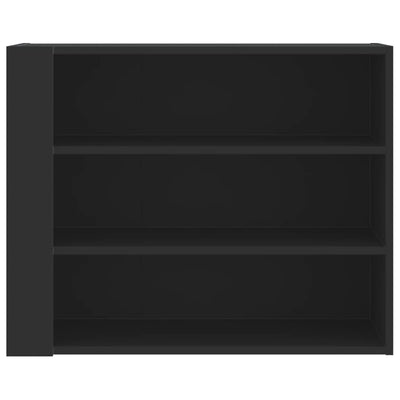 Seinäkaappi musta 75x35x60 cm tekninen puu