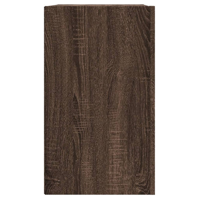 Seinäkaappi ruskea tammi 75x35x60 cm tekninen puu