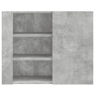 Seinäkaappi betoninharmaa 75x35x60 cm tekninen puu