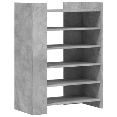 Kenkäkaappi betoninharmaa 74,5x37,5x100 cm tekninen puu