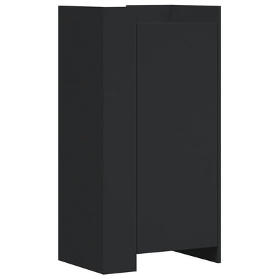 Kenkäkaappi musta 52x37,5x100 cm tekninen puu