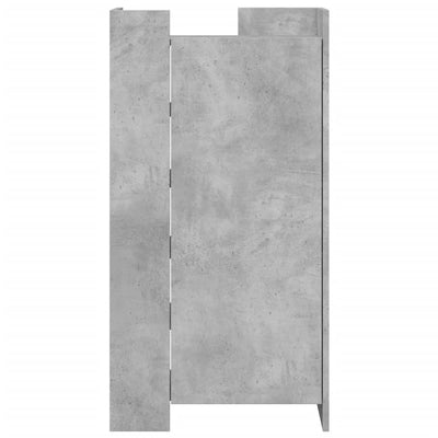 Kenkäkaappi betoninharmaa 52x37,5x100 cm tekninen puu