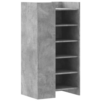 Kenkäkaappi betoninharmaa 52x37,5x100 cm tekninen puu