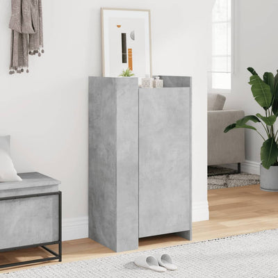 Kenkäkaappi betoninharmaa 52x37,5x100 cm tekninen puu