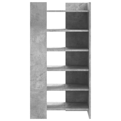 Kenkäkaappi betoninharmaa 52x37,5x100 cm tekninen puu