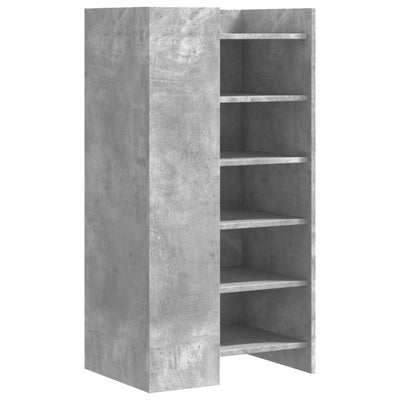 Kenkäkaappi betoninharmaa 52x37,5x100 cm tekninen puu