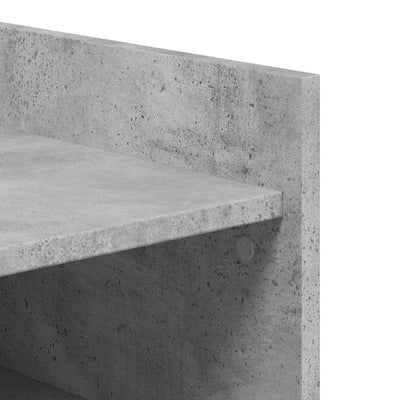 Kenkäkaappi betoninharmaa 52x37,5x100 cm tekninen puu