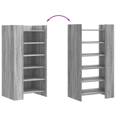 Harmaa kenkäkaappi Cosman 52x37,5x100cm (puinen)