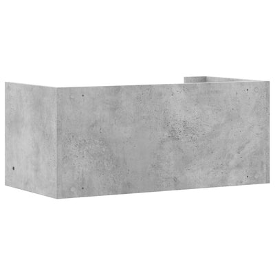 Seinähylly betoninharmaa 70,5x35x30,5 cm tekninen puu