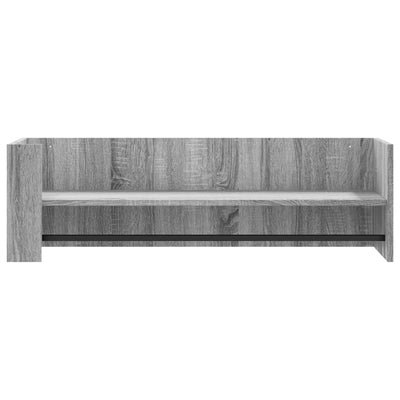 Seinähylly harmaa Sonoma 100x35x30,5 cm tekninen puu