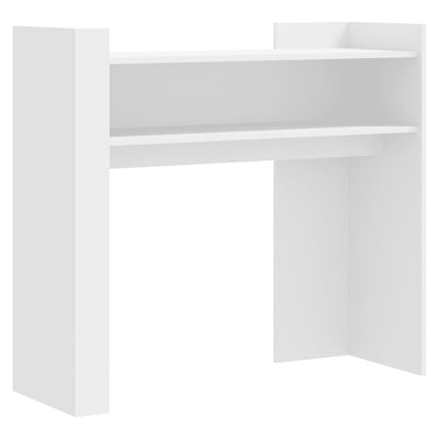 Konsolipöytä valkoinen 100x35x90 cm lastulevy