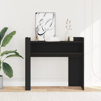Konsolipöytä musta 100x35x90 cm tekninen puu