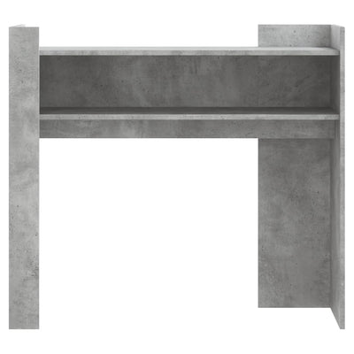 Konsolipöytä betoninharmaa 100x35x90 cm lastulevy