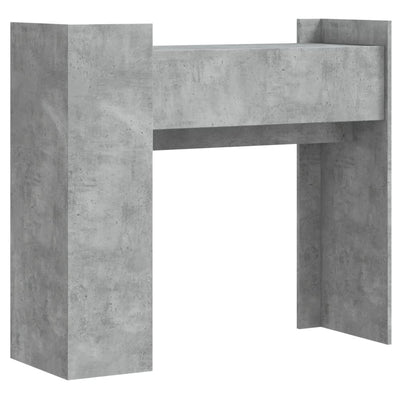 Konsolipöytä betoninharmaa 100x35x90 cm lastulevy
