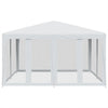 Valkoinen juhlateltta Apize 4x4 m (8 mesh-sivuseinällä hdpe)
