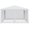 Valkoinen juhlateltta Apize 4x4 m (8 mesh-sivuseinällä hdpe)