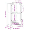 Valkoinen vaatekaappi corona Yuerg 102x52x186cm (mänty)