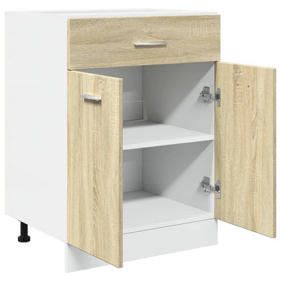 Alalipastokaappi Sonoma-tammi 60x46x81,5 cm lastulevy
