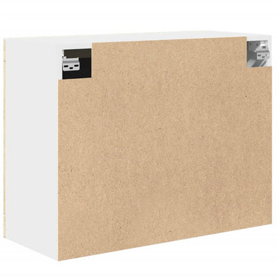 Seinäkaappi lasilla Sonoma-tammi 80x31x60 cm lastulevy