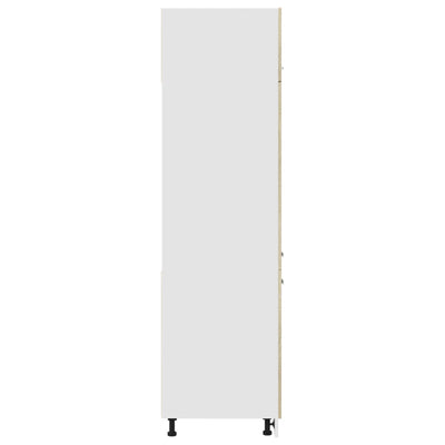 Kaappi jääkaapille Sonoma-tammi 60x57x207 cm lastulevy