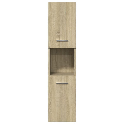 Kylpyhuonekaappi Sonoma-tammi 30x30x130 cm lastulevy