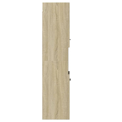 Kylpyhuonekaappi Sonoma-tammi 30x30x130 cm lastulevy