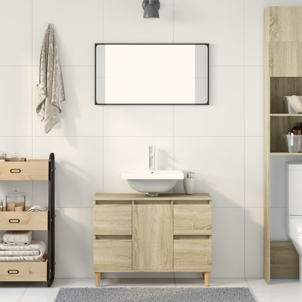 Sonoma tammi pesuallaskaappi Josa 80x33x60cm (puinen)
