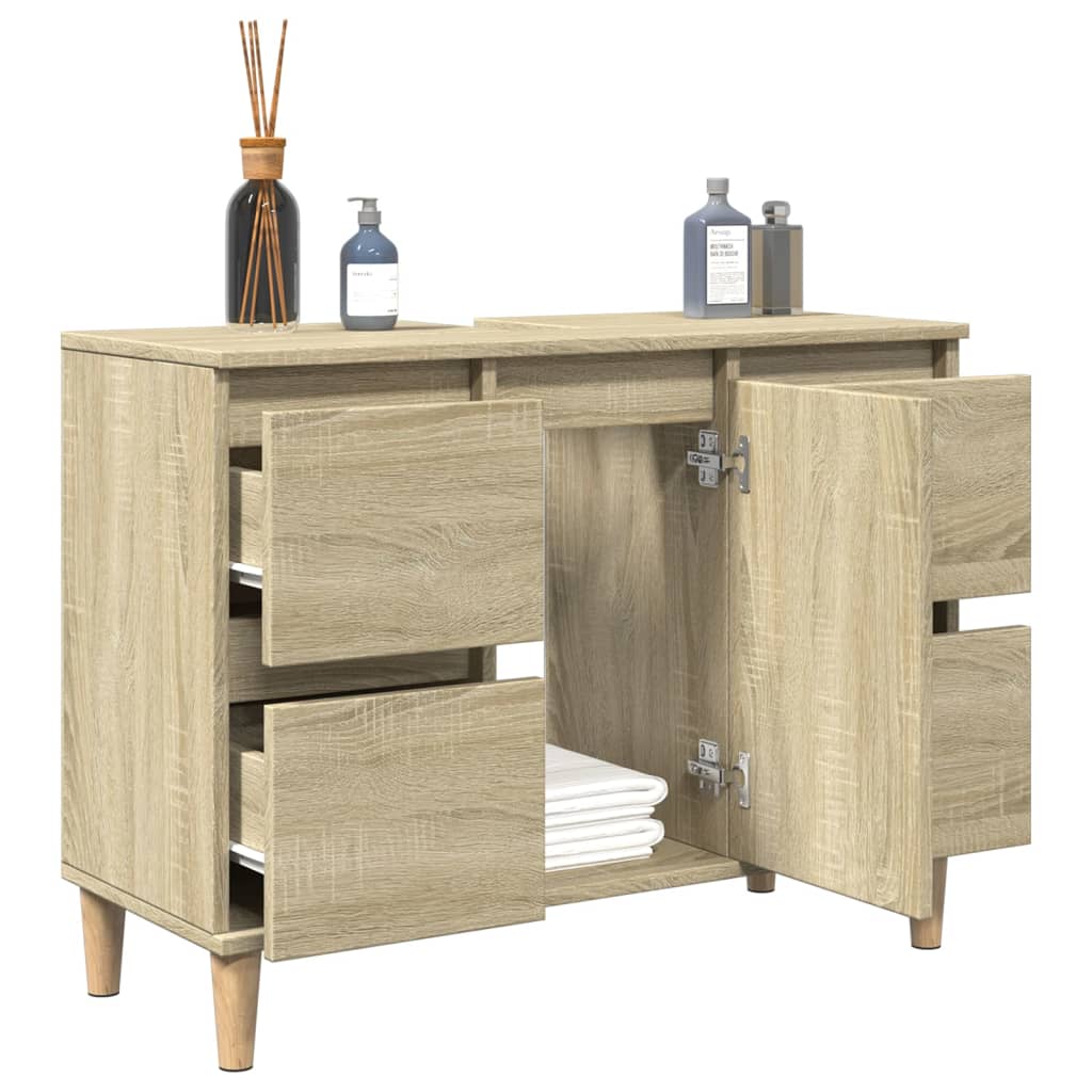 Sonoma tammi pesuallaskaappi Josa 80x33x60cm (puinen)