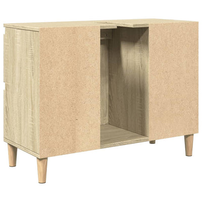 Pesuallaskaappi Sonoma-tammi 80x33x60 cm tekninen puu