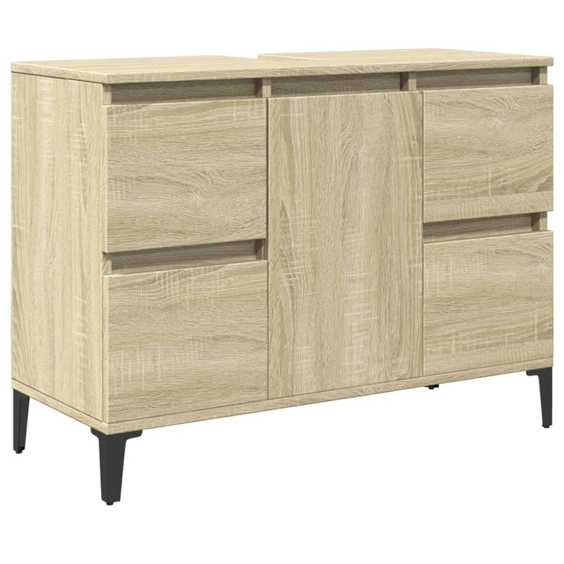 Sonoma tammi pesuallaskaappi Sinza 80x33x60cm (puinen)