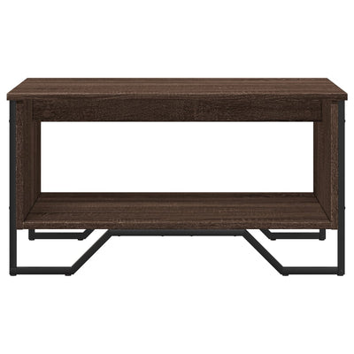 Sohvapöytä ruskea tammi 75x51x40 cm tekninen puu