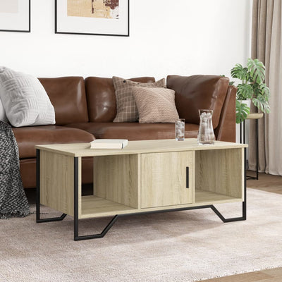 Sohvapöytä Sonoma-tammi 100x51x40 cm tekninen puu