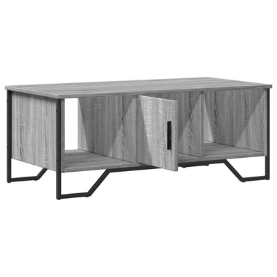 Sohvapöytä harmaa Sonoma 100x51x40 cm tekninen puu