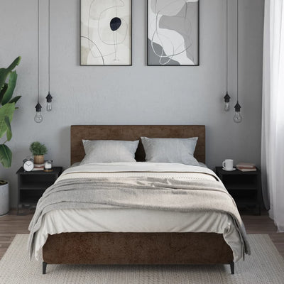 Musta yöpöydät Zlatinca 40x30x40cm (2 kpl puinen)