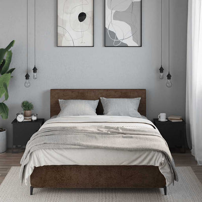 Musta yöpöydät Neroladin 40x30x40cm (2 kpl lastulevy)